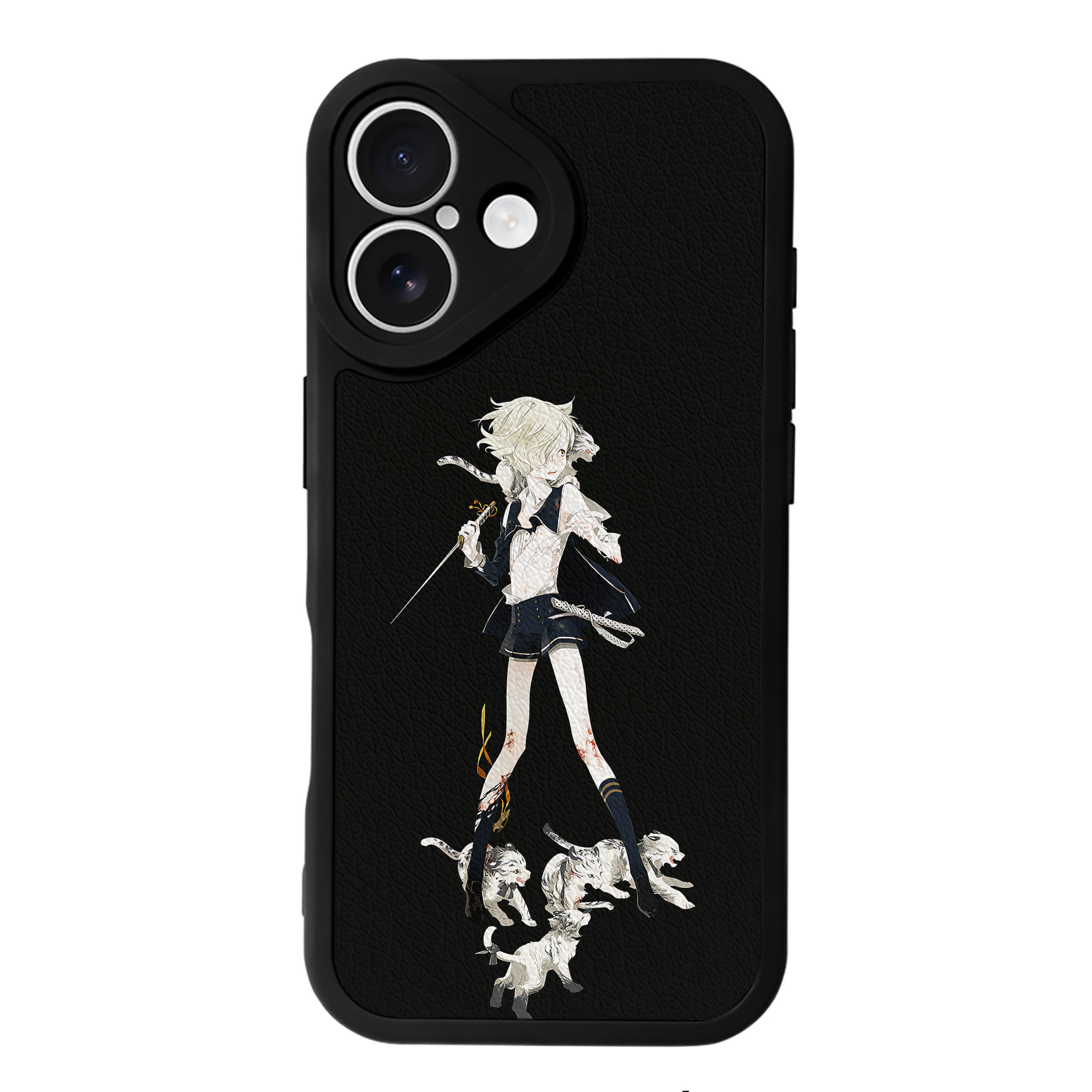 （画像用） 刀剣乱舞 Touken Ranbu 【iPhone 16シリーズ対応】シリコンスマホケース（レザー調） 材質：シリコン